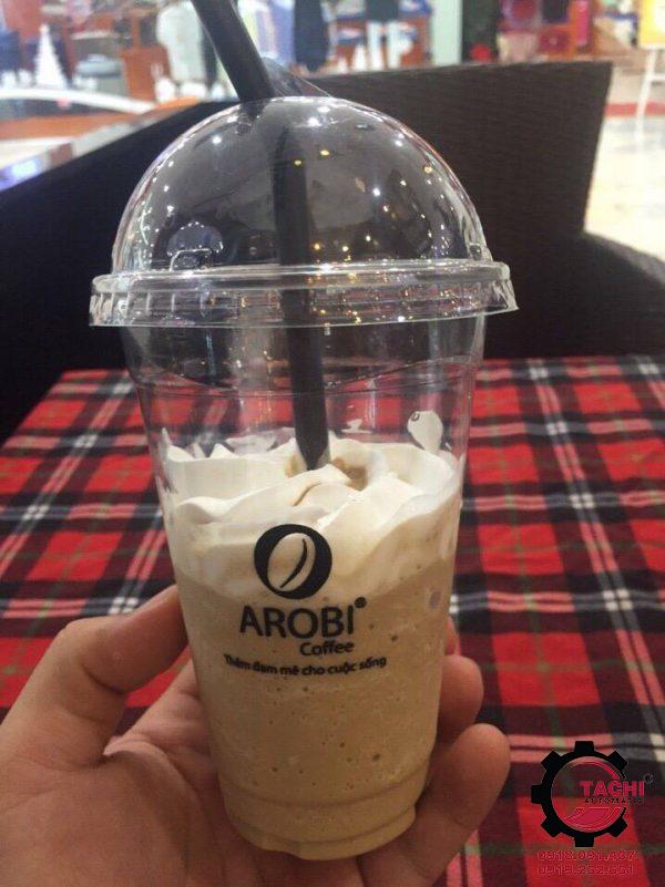 In ly nhựa nắp cầu Arobi Coffee