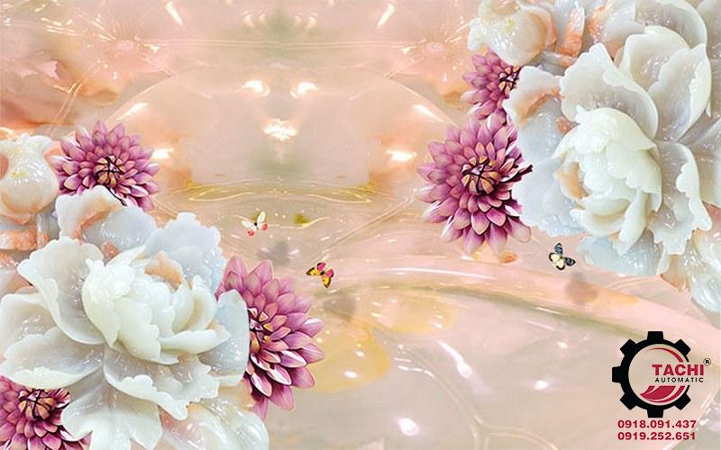 In tranh lụa có hình ảnh sắc nét, màu sắc sống động