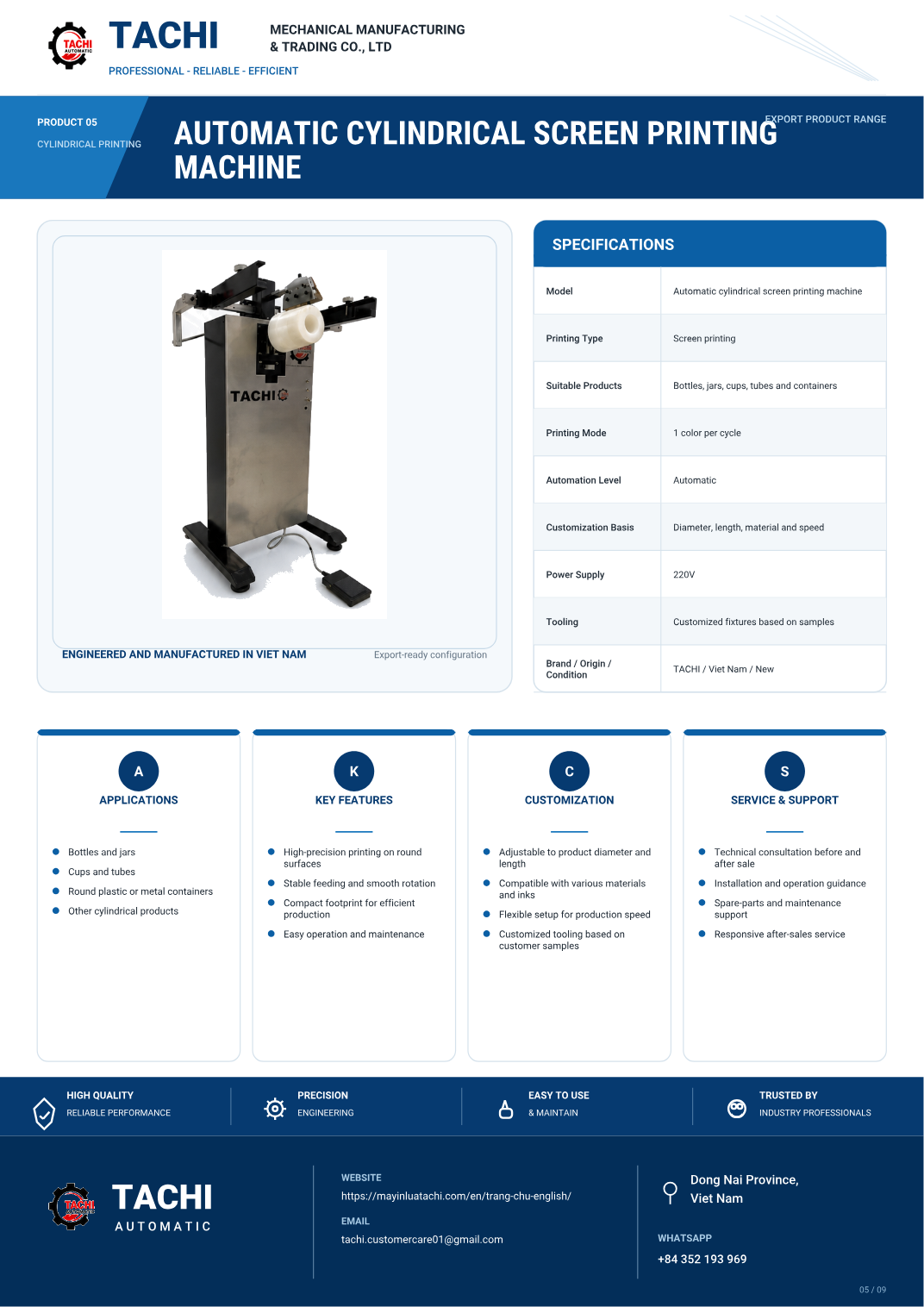 Automatic Cylindrical Screen Printing Machine