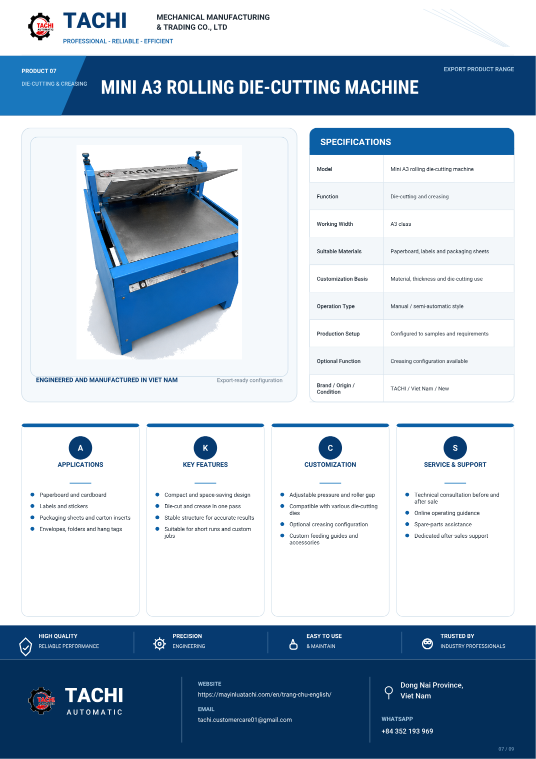Mini A3 Rolling Die-Cutting Machine