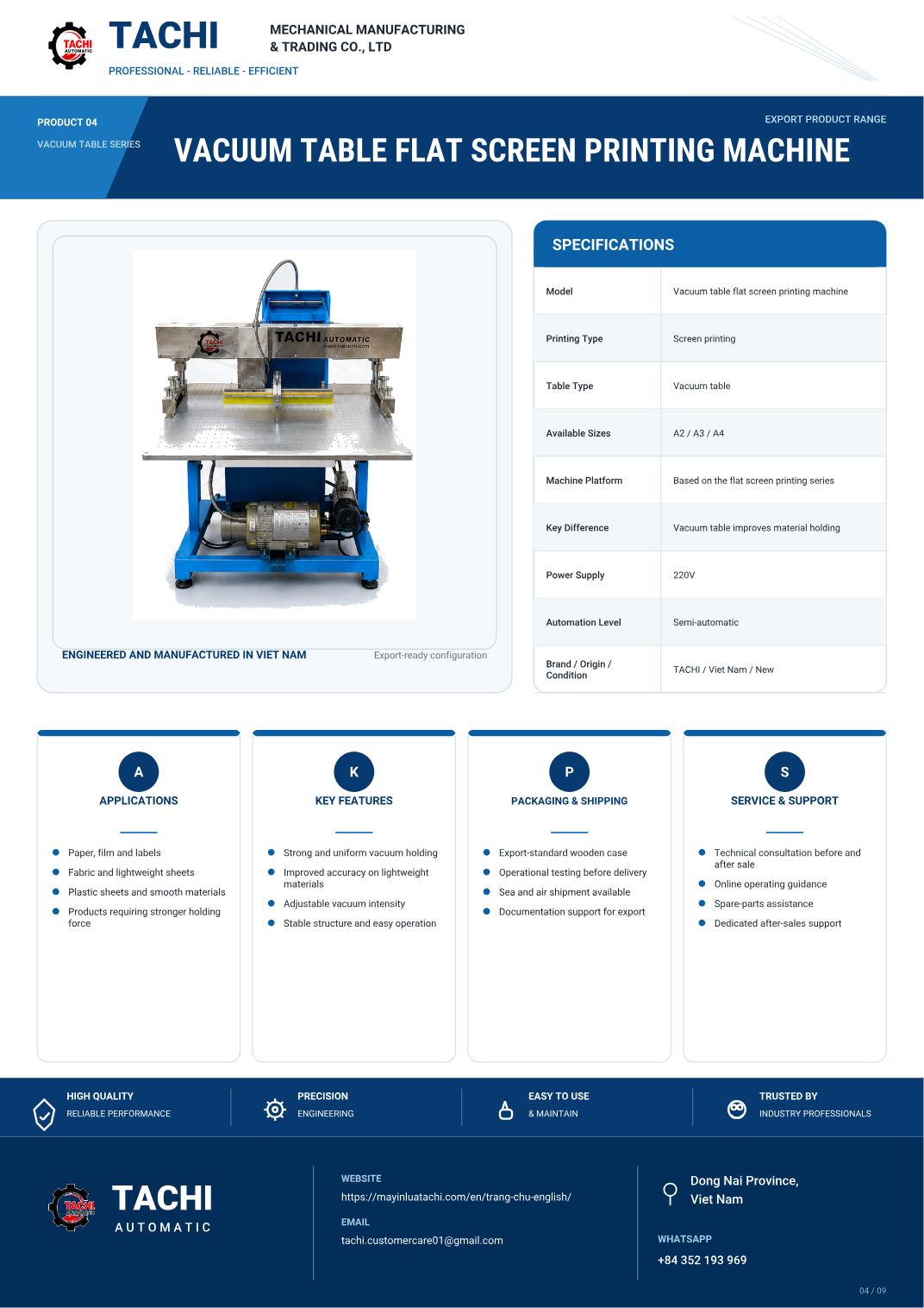 Vacuum Table Flat Screen Printing Machine